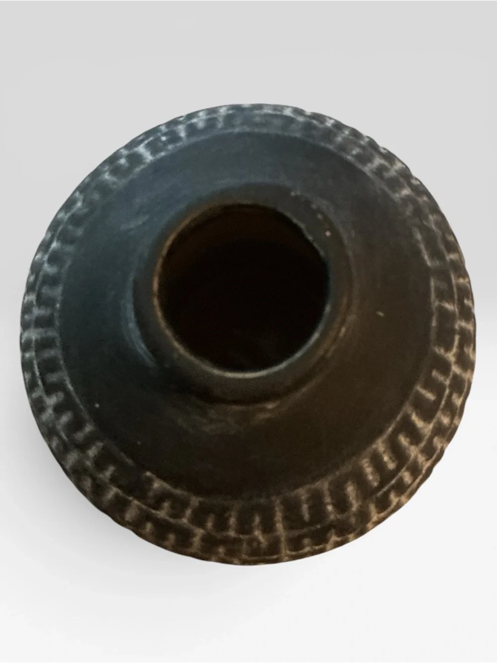 🌺Charcoal Pattern Handcrafted Textured Ceramic Vase - Home Art Accent